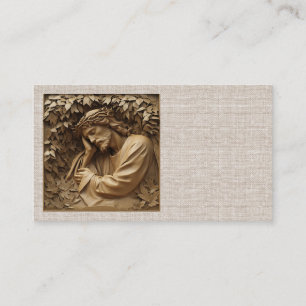 Jesus Carving Business Cards Visitenkarte