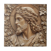 Jesus Carving Keramik Tile Fliese (Vorderseite)
