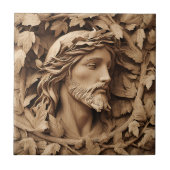 Jesus Carving Keramik Tile Fliese (Vorderseite)