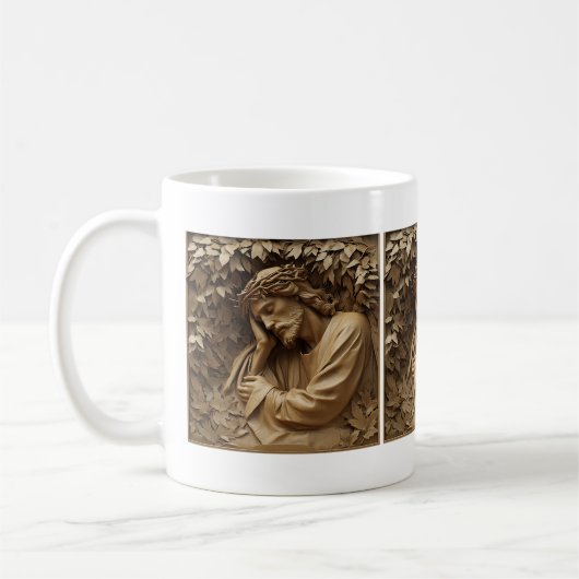 Jesus Carving Tasse (Links)