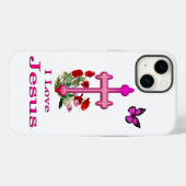 Jesus Case-Mate iPhone Hülle (Rückseite (Horizontal))