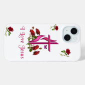 Jesus Case-Mate iPhone Hülle (Rückseite (Horizontal))
