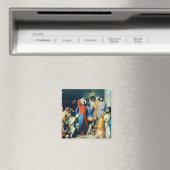 Jesus Casting Out Money Changers Magnet (In Situ (Geschirrspüler))
