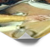 Jesus Casting Out Money Changers Poster (Ecke)