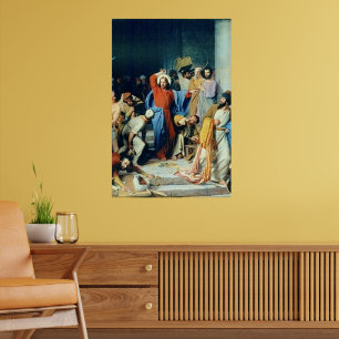 Jesus Casting Out Money Changers Poster