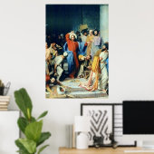 Jesus Casting Out Money Changers Poster (Heimbüro)