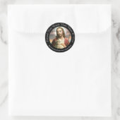 JESUS CATHOLIC PRAYER BEILEID FUNERAL RUNDER AUFKLEBER (Tasche)