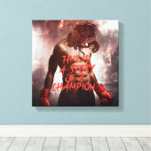 Jesus Champion Canvas Print Leinwanddruck (Insitu (Holzboden))