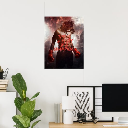 Jesus Champion Poster (Heimbüro)