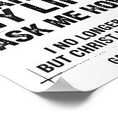 Jesus Changed My Life Ask Me How Christian Bible V Poster (Ecke)