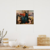 Jesus Children kommt zu mir Bible Verse Melchior Poster (Küche)