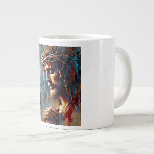 Jesus Chris Jumbo-Tasse (Vorderseite Rechts)
