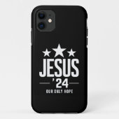 Jesus Christ 2024 Präsident USA Wahlen Politische Case-Mate iPhone Hülle (Rückseite)