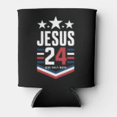 Jesus Christ 2024 Präsident USA Wahlen Politische Dosenkühler (Vorderseite)
