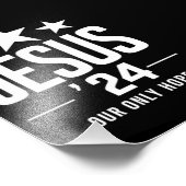 Jesus Christ 2024 Präsident USA Wahlen Politische Fotodruck (Ecke)