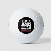 Jesus Christ 2024 Präsident USA Wahlen Politische Golfball (Vorderseite)