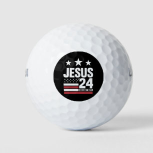 Jesus Christ 2024 Präsident USA Wahlen Politische Golfball