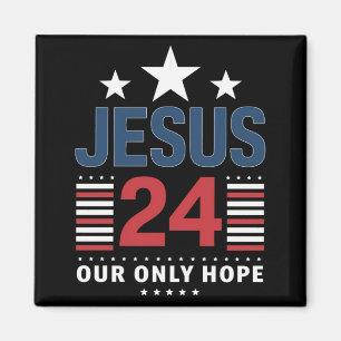 Jesus Christ 2024 Präsident USA Wahlen Politische Magnet