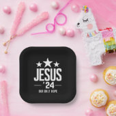 Jesus Christ 2024 Präsident USA Wahlen Politische Pappteller (Party)