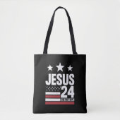 Jesus Christ 2024 Präsident USA Wahlen Politische Tasche (Vorderseite)