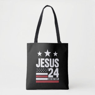 Jesus Christ 2024 Präsident USA Wahlen Politische Tasche