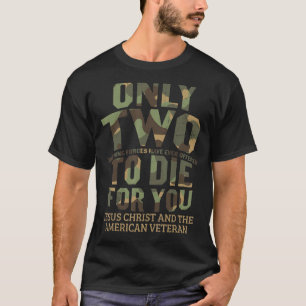 Jesus Christ American Veteran Christlichen Kampf T-Shirt
