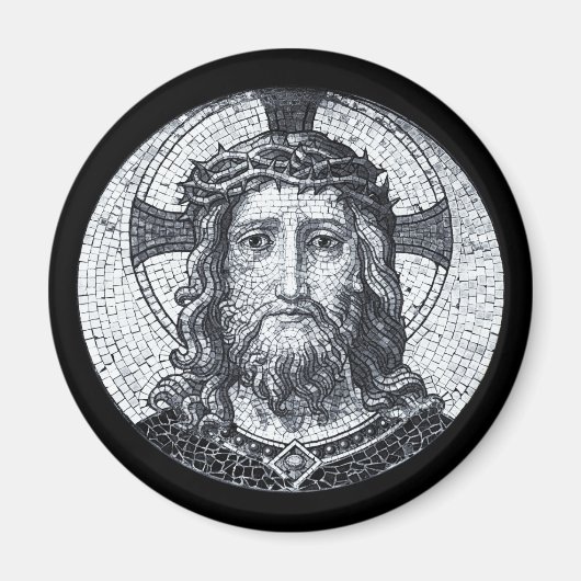 Jesus Christ - Antikes Portrait (Magnet) Magnet (Vorne)