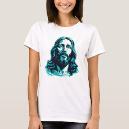 Jesus Christ Aquamarin Pessach Ostern Weihnachtsge T-Shirt