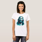Jesus Christ Aquamarin Pessach Ostern Weihnachtsge T-Shirt (Vorne ganz)