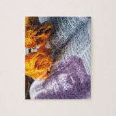 Jesus Christ Bible Gelbe Rose Puzzle (Vertikal)