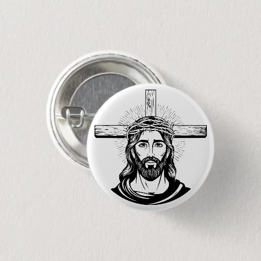 Jesus Christ Button (Vorne & Hinten)