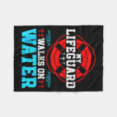 Jesus Christ Christian My Walks On Water Fleecedecke (Vorderseite (Horizontal))