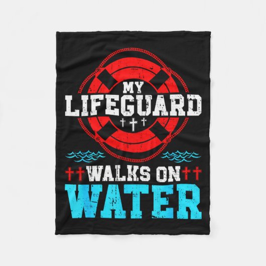 Jesus Christ Christian My Walks On Water Fleecedecke (Vorderseite)