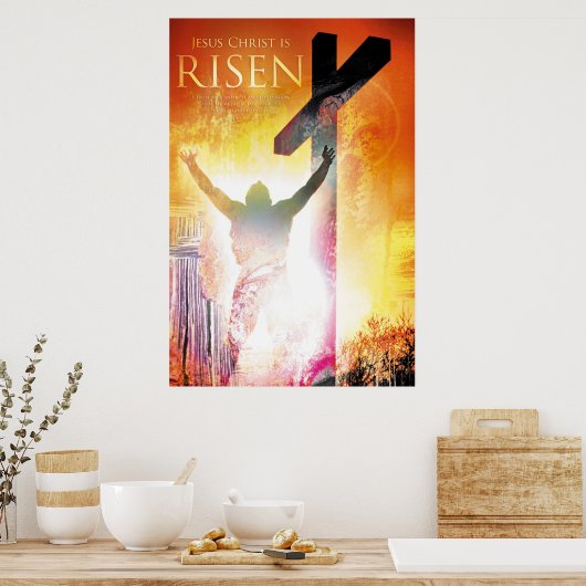 JESUS CHRIST Christliche, religiöse, Bibelkunst Poster (Küche)