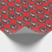 Jesus Christ Christmas Wreath Geschenkpapier (Ecke)