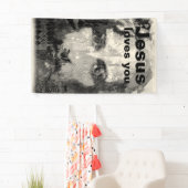 Jesus Christ Collage halftone schwarz + deine Idee Banner (Insitu)