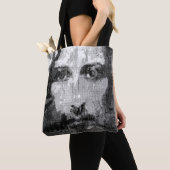 Jesus Christ Collage halftone schwarz + deine Idee Tasche (Von Nahem)