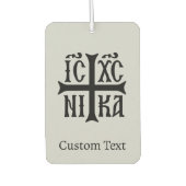 Jesus Christ Conquers Emblem Autolufterfrischer (Vorderseite)