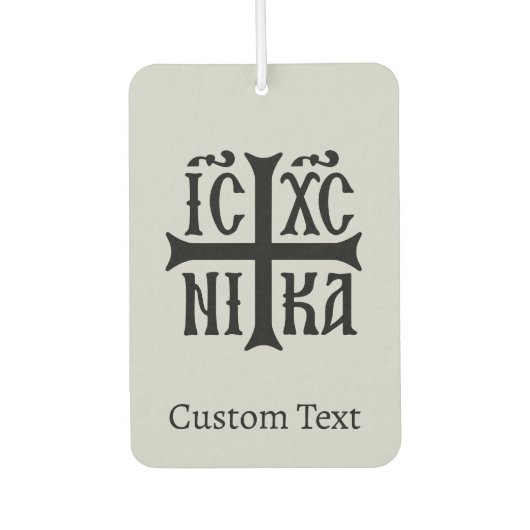 Jesus Christ Conquers Emblem Autolufterfrischer (Vorderseite)