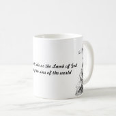 Jesus Christ cross lamb of God Quote Kaffeetasse (VorderseiteRechts)