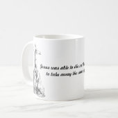 Jesus Christ cross lamb of God Quote Kaffeetasse (Vorderseite Links)