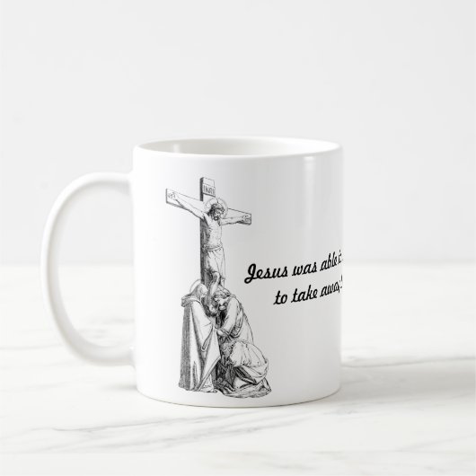 Jesus Christ cross lamb of God Quote Kaffeetasse (Links)