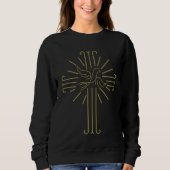Jesus Christ Cross & Peace Dove Sweatshirt (Vorderseite)