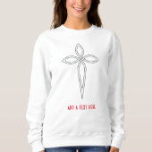 Jesus Christ Cross Sweatshirt (Vorderseite)