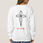 Jesus Christ Cross Sweatshirt (Rückseite)