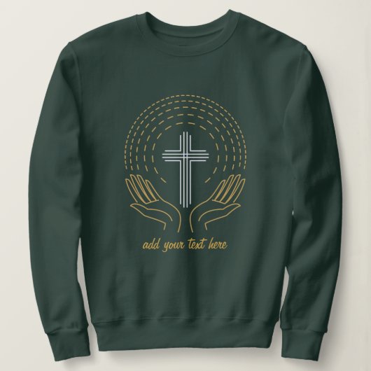 Jesus Christ Cross Sweatshirt (Design vorne)