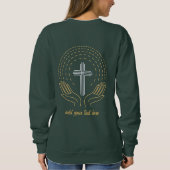 Jesus Christ Cross Sweatshirt (Rückseite)