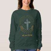 Jesus Christ Cross Sweatshirt (Vorderseite)