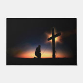 Jesus Christ Crucifixe Cross Floor Mat Fußmatte (Vorderseite)