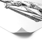 Jesus Christ Crucifixe Kreuzung Illustration Kunst Poster (Ecke)